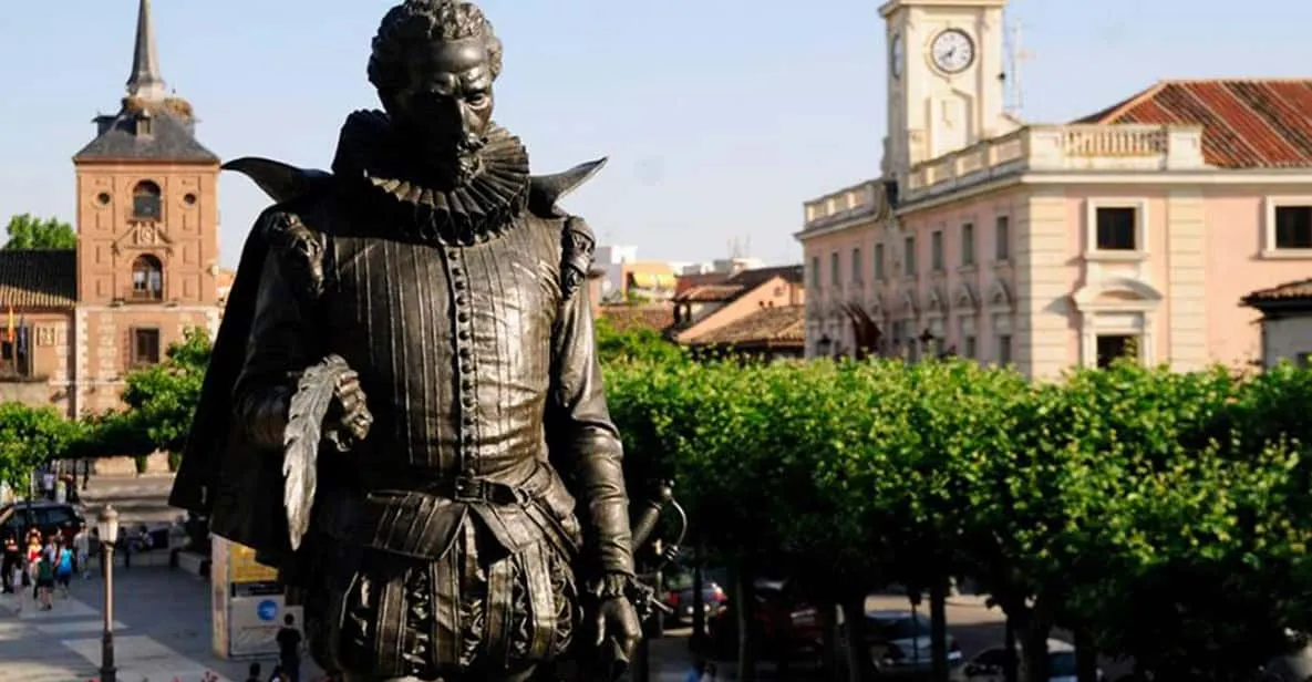 The birthplace of Cervantes in Alcalá de Henares, a museum day trip from Madrid, Spain