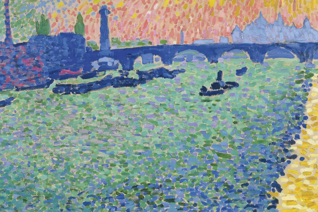 André Derain's Fauvist Charing Cross Bridge in the Thyssen-Bornemisza, one of the great art museums in Madrid, Spain
