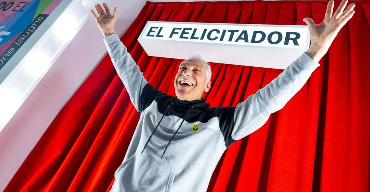 Colourful interactive rooms at the Happiness Museum, a photo-friendly museum in Madrid, Spain