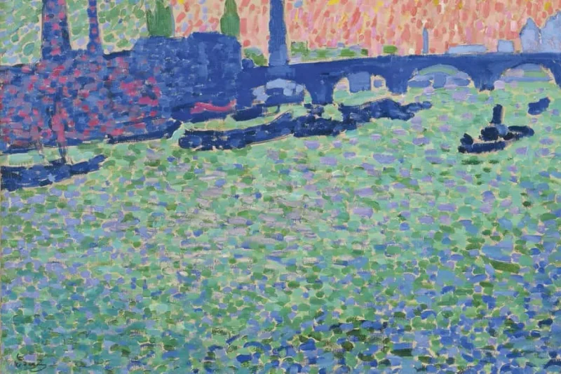 A vivid Fauvist painting in the Thyssen-Bornemisza, one of the great art museums in Madrid, Spain
